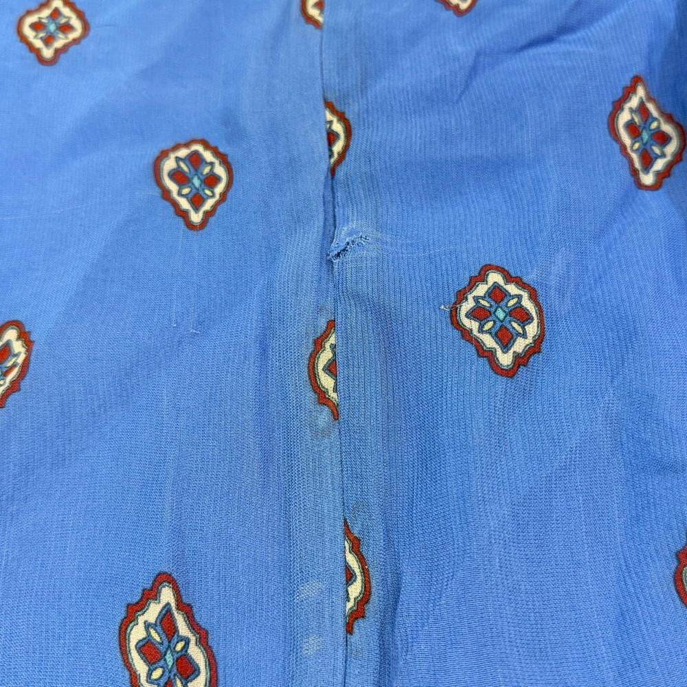 FARM Rio Anika Tiles Long Sleeve Blue Maxi Dress - Picture 14 of 16